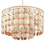 Люстра с каскадом из круглых декоративных элементов Texture Discs варинант исполнения - 2 | Loft Concept в Новосибирске