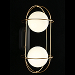 Бра настенное с 2 белыми плафонами Karina варинант исполнения - 2 | Loft Concept в Новосибирске