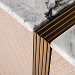 Тумба под телевизор с мраморной столешницей Uniqueness Marble варинант исполнения - 3 | Loft Concept в Новосибирске