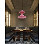 Подвесной вязаный розовый светильник «Моника» варинант исполнения - 2 | Loft Concept в Новосибирске