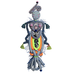 Кукла из одежды и павлопосадских платков Rusalka Blue Jeans 2 варинант исполнения - 1 | Loft Concept в Новосибирске