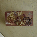 Шкатулка из эпоксидной смолы с цветами розовая Epoxy Resin Rectangular Box Pink варинант исполнения - 3 | Loft Concept в Новосибирске