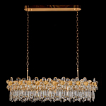 Люстра с декоративными элементами в виде крупных хрустальных цветов Palace Gardens варинант исполнения - 2 | Loft Concept в Новосибирске