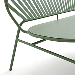 Зелёная скамья из стали Goodwin Metal Bench Green варинант исполнения - 2 | Loft Concept в Новосибирске