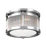 Потолочный светильник с цилиндрическим плафоном из рифленого прозрачного стекла Feiss варинант исполнения - 1 | Loft Concept в Новосибирске