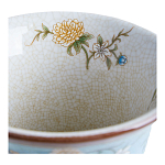 Ваза из голубого фарфора с бронзовыми элементами Blue Garden варинант исполнения - 4 | Loft Concept в Новосибирске