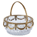 Корзиночка из прозрачного стекла с бронзовой ручкой Eden Garden варинант исполнения - 2 | Loft Concept в Новосибирске