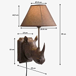 Бра Носорог Rhinoceros варинант исполнения - 7 | Loft Concept в Новосибирске