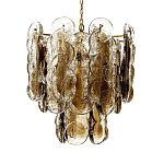 Люстра из круглых стеклянных элементов Vienna варинант исполнения - 1 | Loft Concept в Новосибирске