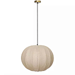 Подвесной светильник с бежевым тканевым абажуром Modern Textured Table Lamp варинант исполнения - 1 | Loft Concept в Новосибирске