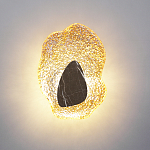 Бра с волнообразным стеклянным плафоном и вставкой из мрамора Liquid Stone варинант исполнения - 8 | Loft Concept в Новосибирске