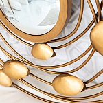 Зеркало в круглой раме украшенной раковинами с жемчугом Pearl in the Gleam варинант исполнения - 3 | Loft Concept в Новосибирске