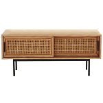 ТВ-тумба из дуба и плетеного ротанга Wicker Chasey TV Stand варинант исполнения - 1 | Loft Concept в Новосибирске