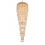 Люстра многоярусная каскадная с хрустальными подвесками Roul Crystal Light варинант исполнения - 5 | Loft Concept в Новосибирске