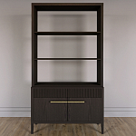 Стеллаж Primo с ящиками Темный орех варинант исполнения - 1 | Loft Concept в Новосибирске