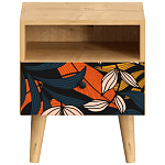Прикроватная тумба с изображением на ящике Elise Nightstand варинант исполнения - 9 | Loft Concept в Новосибирске