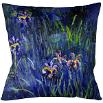 Подушка декоративная Ирисы Impressionism in Art варинант исполнения - 1 | Loft Concept в Новосибирске