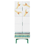 Тумба белая с рисунком Tall Forest Ok White варинант исполнения - 1 | Loft Concept в Новосибирске