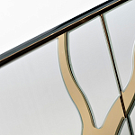 Консоль с ящиками зеркальная с золотым декором Gold Painted Mirror Console варинант исполнения - 3 | Loft Concept в Новосибирске