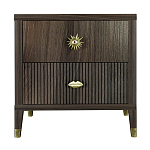 Тумба прикроватная с двумя ящиками Elsa Dreams Walnut варинант исполнения - 5 | Loft Concept в Новосибирске