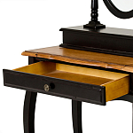 Трельяж черный из массива березы с зеркалом и ящиком Vintage варинант исполнения - 2 | Loft Concept в Новосибирске