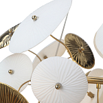 Люстра с белыми и золотистыми цветами Dahlia Flowers Lamp варинант исполнения - 7 | Loft Concept в Новосибирске