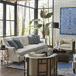 Приставной стол с металлическим золотым  основанием и чёрной столешницей Paradigm варинант исполнения - 2 | Loft Concept в Новосибирске