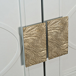 Шкаф бежевый двухдверный с полками и штангой Eccentricity варинант исполнения - 3 | Loft Concept в Новосибирске