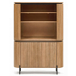 Буфет высокий из дерева манго и металла с открытыми полками и 2-мя дверцами Toinette варинант исполнения - 3 | Loft Concept в Новосибирске