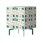 Тумба  с рисунком ShortT Pina Colada Green варинант исполнения - 3 | Loft Concept в Новосибирске