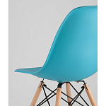 Пластиковый стул на ножках из массива бука Eames Torquoise варинант исполнения - 3 | Loft Concept в Новосибирске