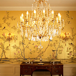 Обои ручная роспись Badminton Deep Rich Gold gilded paper варинант исполнения - 4 | Loft Concept в Новосибирске