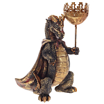 Подсвечник в виде дракона Dragon candlestick Green Gold Brown L or R варинант исполнения - 8 | Loft Concept в Новосибирске