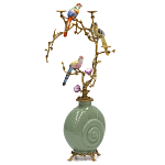 Фарфоровый подсвечник с бронзовым декором Eden Garden варинант исполнения - 2 | Loft Concept в Новосибирске