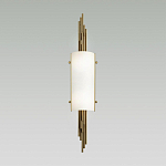 Бра с цилиндрическим белым плафоном на бронзовом основании с вертикальным декором из металлических трубок Sohne варинант исполнения - 2 | Loft Concept в Новосибирске