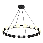 Люстра кольцевая с круглыми светодиодными источниками света Maxine Light варинант исполнения - 4 | Loft Concept в Новосибирске