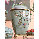 Ваза с крышкой и цветочным узором Genuine Chinese Classics варинант исполнения - 5 | Loft Concept в Новосибирске