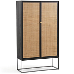 Шкаф с 2-мя дверцами из ротанга ручной работы Fuse Wicker Furniture варинант исполнения - 1 | Loft Concept в Новосибирске