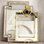 Зеркало прямоугольное Golden Classic Ornament Mirror варинант исполнения - 5 | Loft Concept в Новосибирске