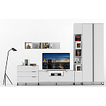 Полка навесная белая открытая Strict Lines  варинант исполнения - 6 | Loft Concept в Новосибирске