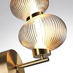 Бра с 2-мя рифлеными стеклянными шарами Marcelh Light варинант исполнения - 8 | Loft Concept в Новосибирске