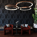 Гипсовая 3D Панель HEXAGON TEMPLE варинант исполнения - 1 | Loft Concept в Новосибирске