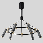 Люстра круглая с 9-ю цилиндрическими плафонами на магнитном креплении Bronze Concert варинант исполнения - 2 | Loft Concept в Новосибирске