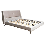 Кровать двуспальная серая Heart of the Bedroom варинант исполнения - 1 | Loft Concept в Новосибирске