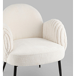 Полукресло Wave Stripes букле белый варинант исполнения - 2 | Loft Concept в Новосибирске