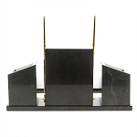 Настольный письменный набор из мрамора и змеевика с гербом России Marble Accessory варинант исполнения - 4 | Loft Concept в Новосибирске