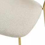 Стул барный широкой полукруглой спинкой на золотистых ножках Chair Smooth Shapes варинант исполнения - 6 | Loft Concept в Новосибирске