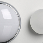 Бра овальной формы белого цвета с 2-мя лампами Lunar Pebbles варинант исполнения - 7 | Loft Concept в Новосибирске