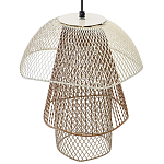 Подвесной светильник Beige Gold Mesh Tube Lampshade Hanging Lamp варинант исполнения - 4 | Loft Concept в Новосибирске