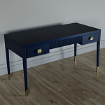 Письменный стол Elsa Dreams Blue Шпон дерево с двумя ящиками варинант исполнения - 2 | Loft Concept в Новосибирске